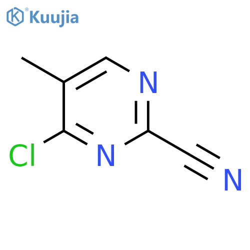 2-Pyrimidinecarbonitrile, 4-chloro-5-methyl- structure