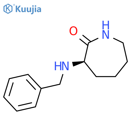 (3R)-3-(benzylamino)azepan-2-one structure