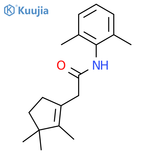 1-Cyclopentene-1-acetamide, N-(2,6-dimethylphenyl)-2,3,3-trimethyl- structure