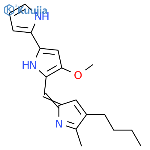 Prodigiosin; Lower homologue (R=-(CH2)3CH3) structure