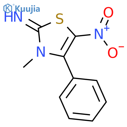 2(3H)-Thiazolimine, 3-methyl-5-nitro-4-phenyl- structure