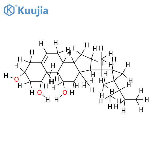 23-Demethyl-(1alpha,3beta,11alpha)-Gorgost-5-ene-1,3,11-triol structure