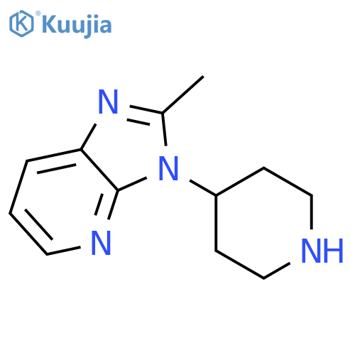 2-methyl-3-(piperidin-4-yl)-3H-imidazo4,5-bpyridine structure