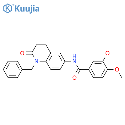 N-(1-benzyl-2-oxo-1,2,3,4-tetrahydroquinolin-6-yl)-3,4-dimethoxybenzamide structure
