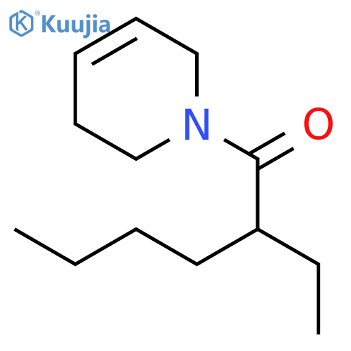 Pyridine, 1-(2-ethyl-1-oxohexyl)-1,2,3,6-tetrahydro- structure