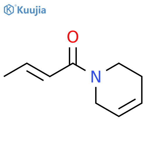 Pyridine, 1,2,3,6-tetrahydro-1-(1-oxo-2-butenyl)- structure