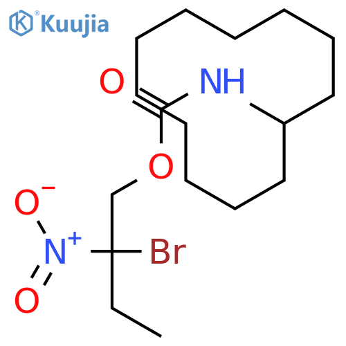 Carbamic acid, cyclododecyl-, 2-bromo-2-nitrobutyl ester structure