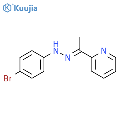 Ethanone, 1-(2-pyridinyl)-, (4-bromophenyl)hydrazone, (E)- structure
