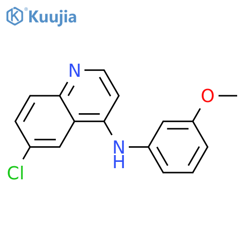 6-chloro-N-(3-methoxyphenyl)quinolin-4-amine structure