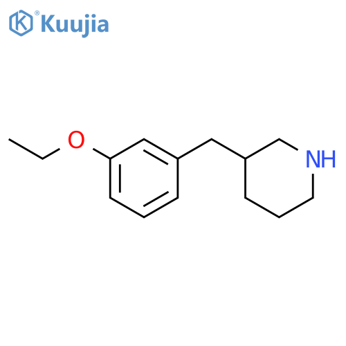3-(3-ethoxyphenyl)methylpiperidine structure