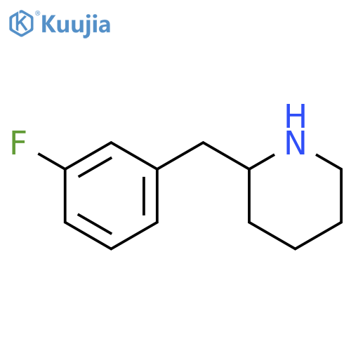 2-[(3-fluorophenyl)methyl]piperidine structure