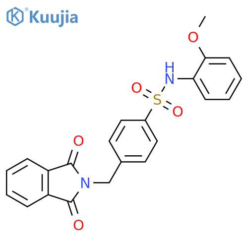 4-(1,3-dioxo-2,3-dihydro-1H-isoindol-2-yl)methyl-N-(2-methoxyphenyl)benzene-1-sulfonamide structure