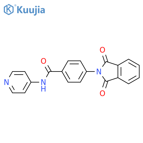 4-(1,3-dioxo-2,3-dihydro-1H-isoindol-2-yl)-N-(pyridin-4-yl)benzamide structure