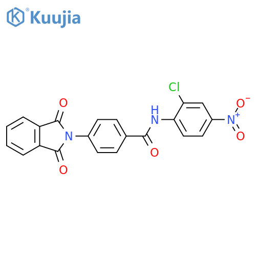 N-(2-chloro-4-nitrophenyl)-4-(1,3-dioxo-2,3-dihydro-1H-isoindol-2-yl)benzamide structure