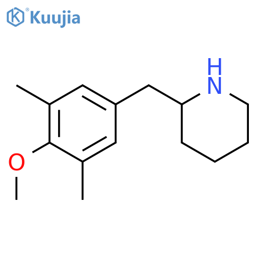 2-[(4-methoxy-3,5-dimethylphenyl)methyl]piperidine structure