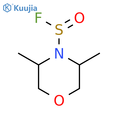 4-Morpholinesulfinyl fluoride, 3,5-dimethyl- structure
