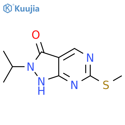 2-isopropyl-6-methylsulfanyl-1H-pyrazolo[3,4-d]pyrimidin-3-one structure