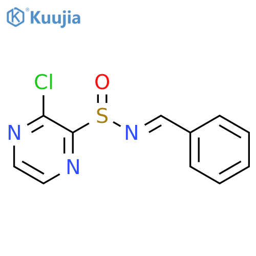 Pyrazinesulfinamide, 3-chloro-N-(phenylmethylene)- structure