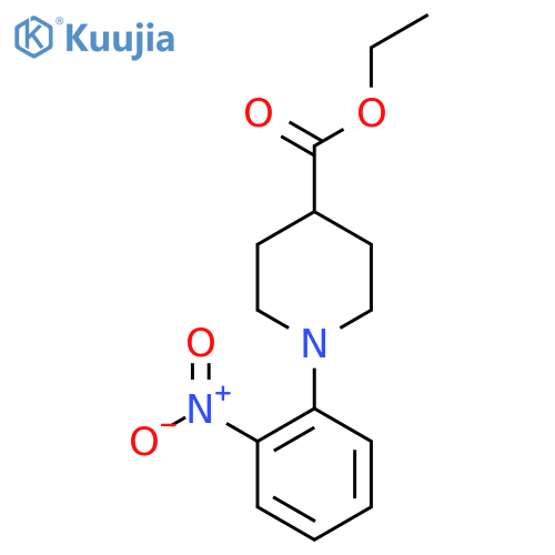 Ethyl 1-(2-nitrophenyl)piperidine-4-carboxylate structure