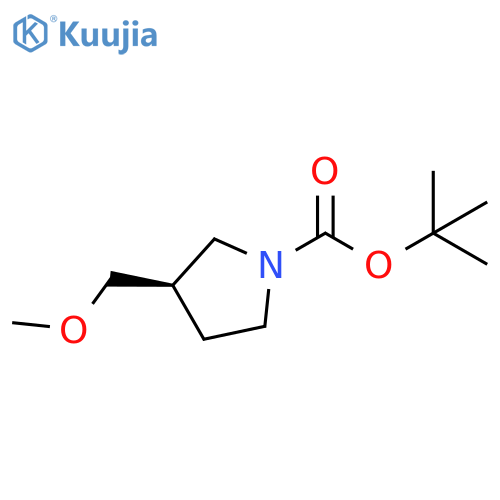 (R)-1-Pyrrolidinecarboxylic acid 3-(methoxymethyl)-1,1-dimethylethyl ester structure
