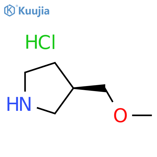 (3R)-3-(methoxymethyl)pyrrolidine hydrochloride structure