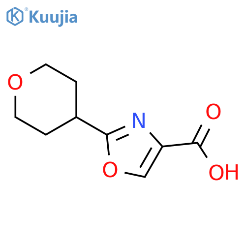 2-(oxan-4-yl)-1,3-oxazole-4-carboxylic acid structure