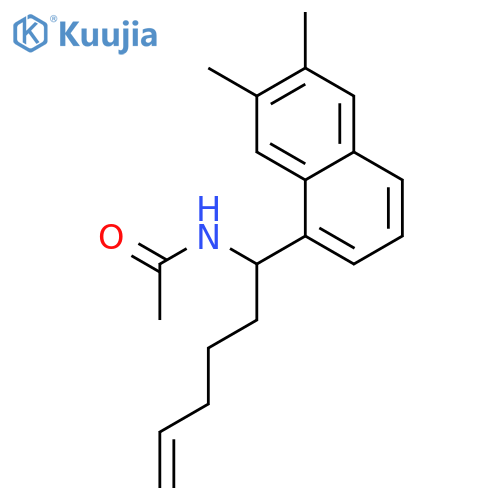 Acetamide, N-[1-(6,7-dimethyl-1-naphthalenyl)-5-hexenyl]-, (+)- structure