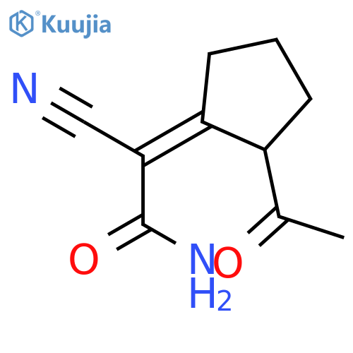 Acetamide, 2-(2-acetylcyclopentylidene)-2-cyano- structure