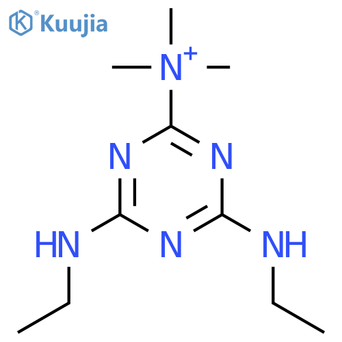 1,3,5-Triazin-2-aminium, 4,6-bis(ethylamino)-N,N,N-trimethyl- structure