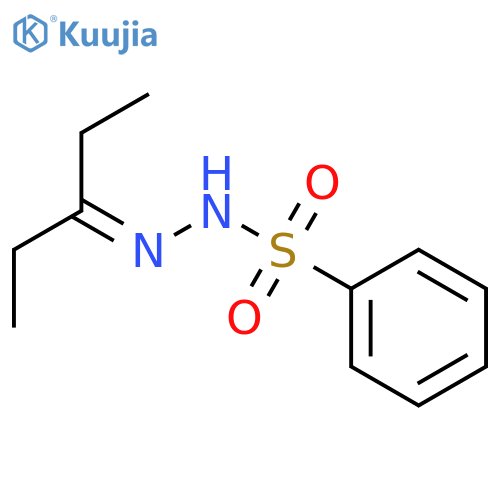 Benzenesulfonic acid, (1-ethylpropylidene)hydrazide structure