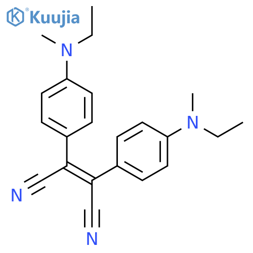 2-Butenedinitrile, 2,3-bis[4-(ethylmethylamino)phenyl]-, (E)- structure