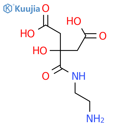 Pentanedioic acid, 3-[[(2-aminoethyl)amino]carbonyl]-3-hydroxy- structure