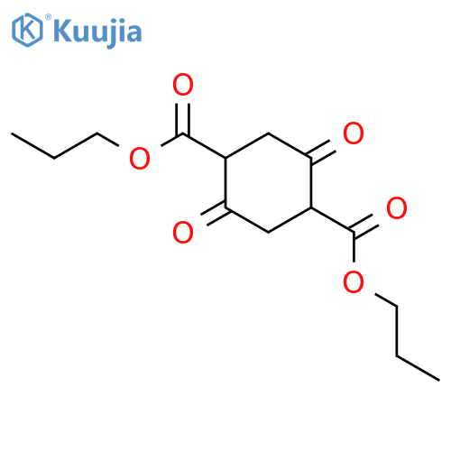 1,4-Cyclohexanedicarboxylic acid, 2,5-dioxo-, dipropyl ester structure