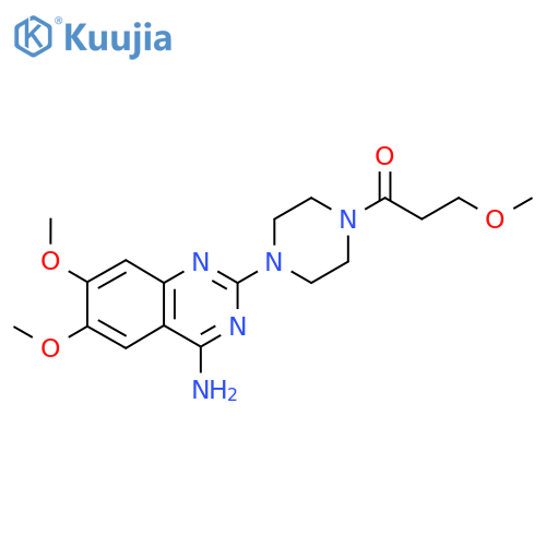 1-[4-(4-Amino-6,7-dimethoxyquinazolin-2-yl)piperazin-1-yl]-3-methoxypropan-1-one structure