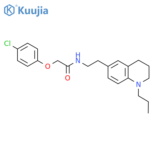 2-(4-chlorophenoxy)-N-2-(1-propyl-1,2,3,4-tetrahydroquinolin-6-yl)ethylacetamide structure