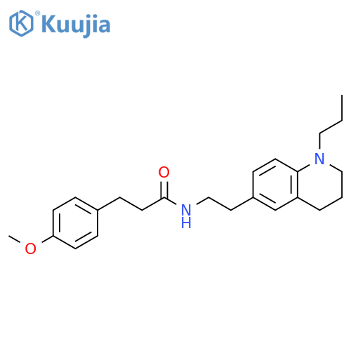 3-(4-methoxyphenyl)-N-2-(1-propyl-1,2,3,4-tetrahydroquinolin-6-yl)ethylpropanamide structure