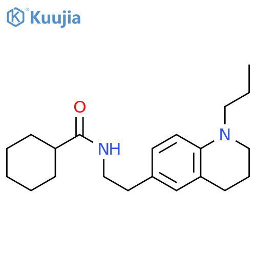 N-2-(1-propyl-1,2,3,4-tetrahydroquinolin-6-yl)ethylcyclohexanecarboxamide structure