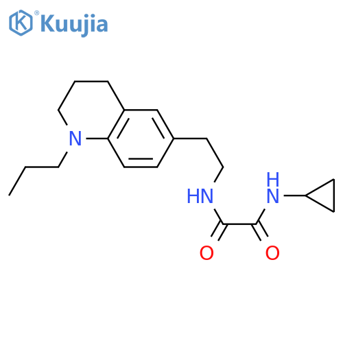 N-cyclopropyl-N'-2-(1-propyl-1,2,3,4-tetrahydroquinolin-6-yl)ethylethanediamide structure