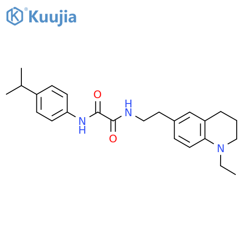 N-2-(1-ethyl-1,2,3,4-tetrahydroquinolin-6-yl)ethyl-N'-4-(propan-2-yl)phenylethanediamide structure