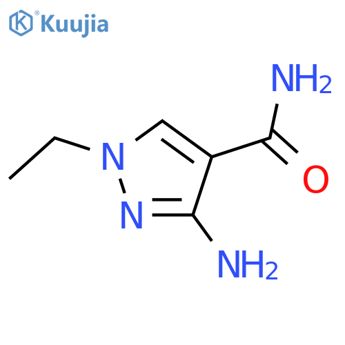 3-Amino-1-ethyl-1H-pyrazole-4-carboxylic acid amide structure