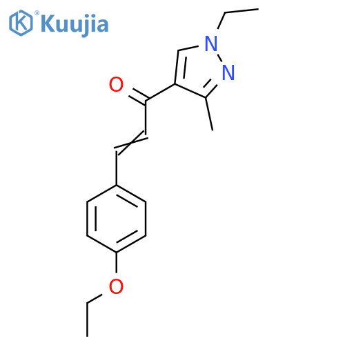 (2E)-3-(4-Ethoxyphenyl)-1-(1-ethyl-3-methyl-1H-pyrazol-4-yl)prop-2-en-1-one structure