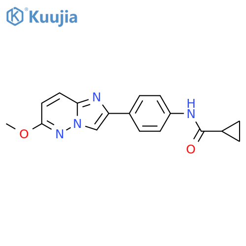 N-(4-{6-methoxyimidazo1,2-bpyridazin-2-yl}phenyl)cyclopropanecarboxamide structure