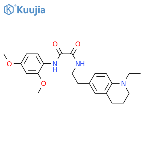 N'-(2,4-dimethoxyphenyl)-N-2-(1-ethyl-1,2,3,4-tetrahydroquinolin-6-yl)ethylethanediamide structure