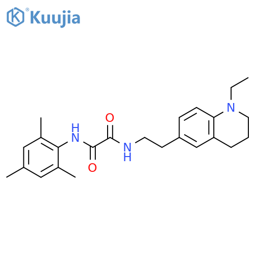 N'-2-(1-ethyl-1,2,3,4-tetrahydroquinolin-6-yl)ethyl-N-(2,4,6-trimethylphenyl)ethanediamide structure