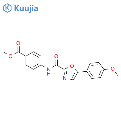 methyl 4-5-(4-methoxyphenyl)-1,3-oxazole-2-amidobenzoate structure