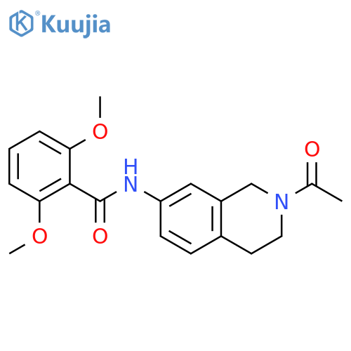 N-(2-acetyl-1,2,3,4-tetrahydroisoquinolin-7-yl)-2,6-dimethoxybenzamide structure
