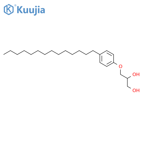 1,2-Propanediol, 3-(4-tetradecylphenoxy)- structure