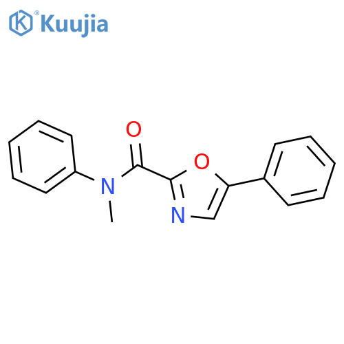 N-methyl-N,5-diphenyl-1,3-oxazole-2-carboxamide structure