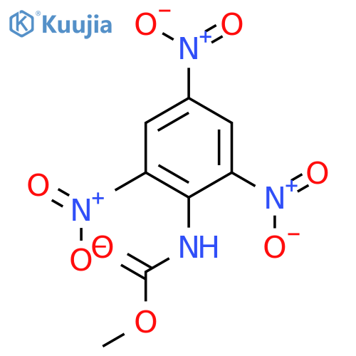 Carbamic acid, (2,4,6-trinitrophenyl)-, methyl ester structure