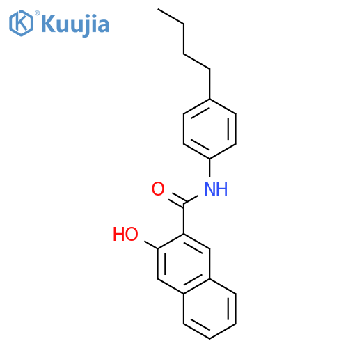 2-Naphthalenecarboxamide, N-(4-butylphenyl)-3-hydroxy- structure
